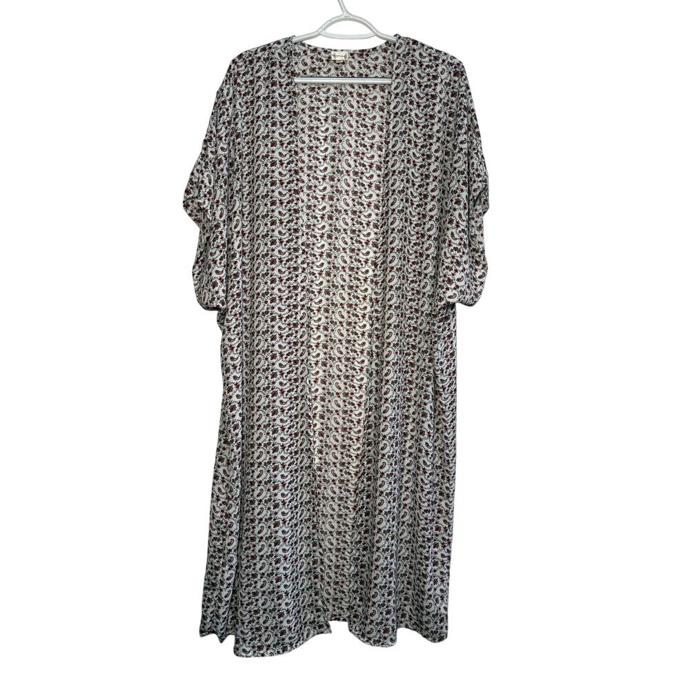 Dizzy Gal floral paisley print duster kimono womens S/M cottagecore fairy dainty